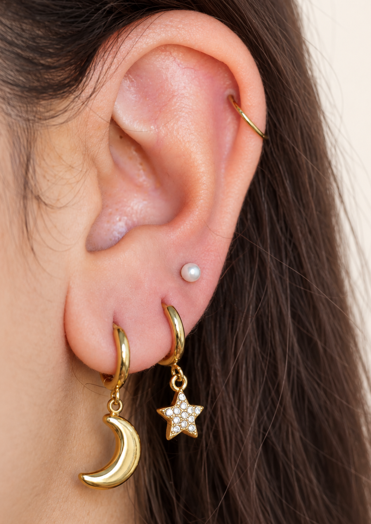 Lot de 3 boucles